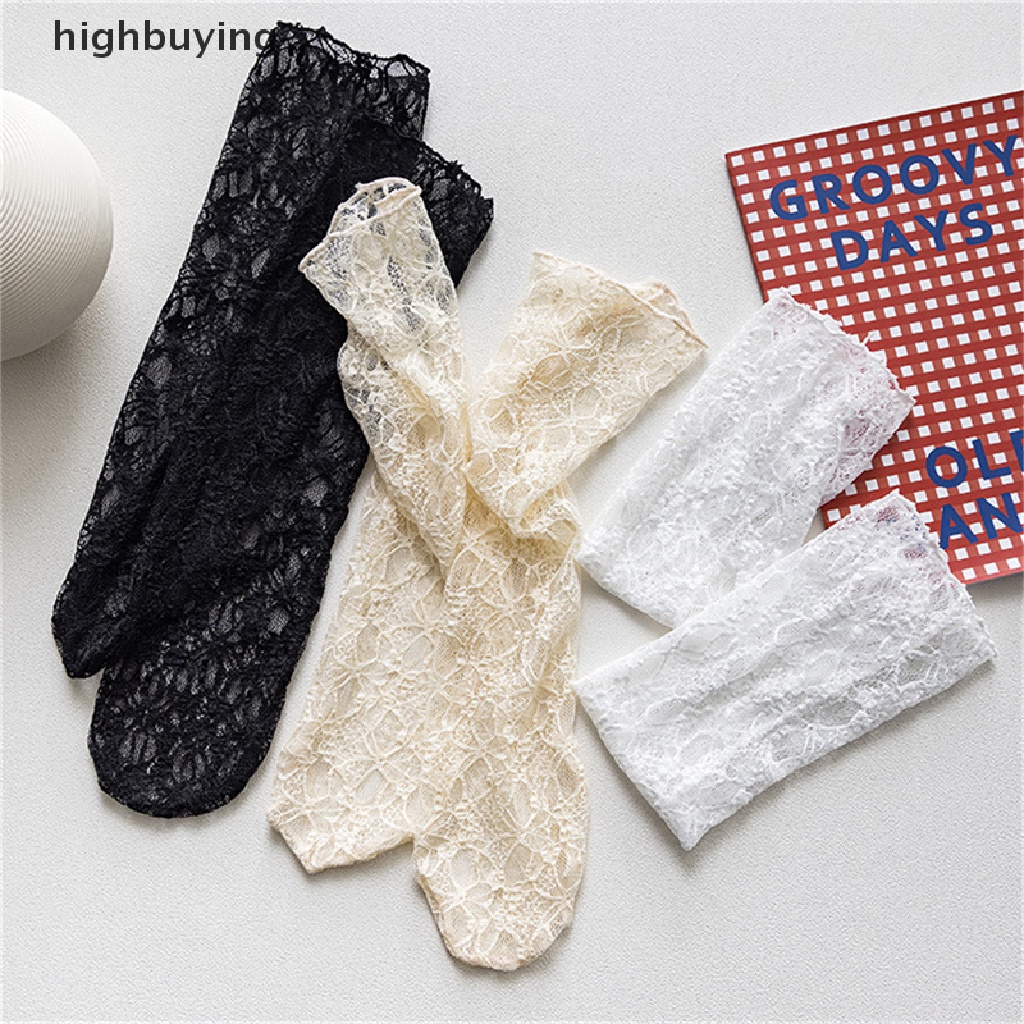 Vớ Lưới Ren Hoa Xuyên Thấu Phong Cách Lolita Dễ Thương Dành Cho Nữ