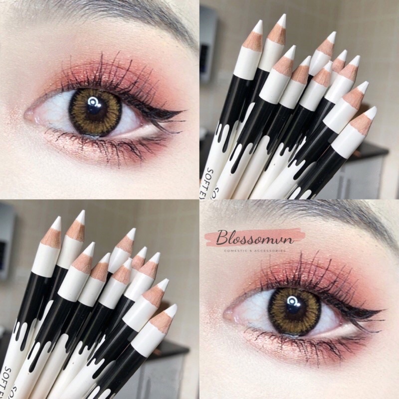 Chì kẻ mắt màu trắng lâu trôi