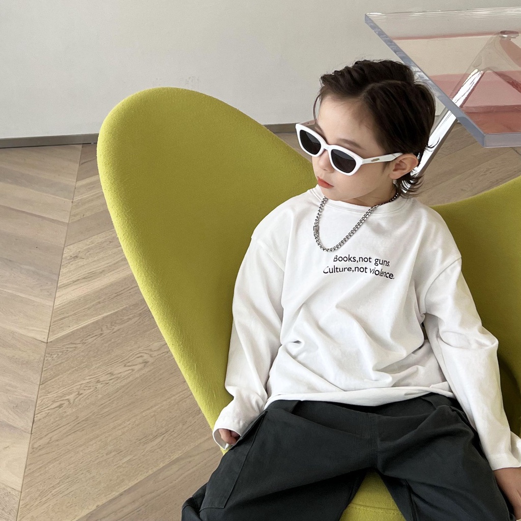 Áo thun dài tay bé trai rách gấu A252 size 90-140, quần áo trẻ em quảng châu cao cấp