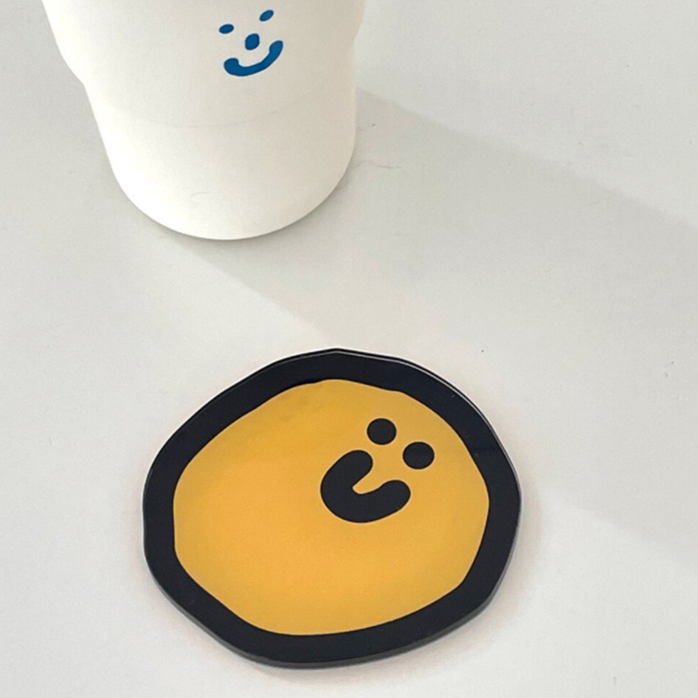 Tấm Lót Ly Dễ Thương Phong Cách Instagram Tấm Lót Ly Chịu Nhiệt Độ Cao Cách Nhiệt Bằng Gió Tấm Lót Ly Acrylic Hoạt Hình Dễ Thương Có Logo