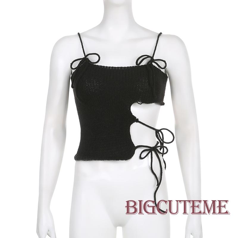 Áo Dệt Kim Sát Nách Hở Lưng Màu Sắc Thời Trang Mùa Hè Cho Nữ