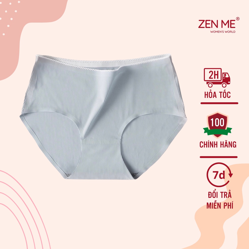 Quần Lót Nữ Zen Me Chất Liệu Su Tăm Ép Cao Cấp Kháng Khuẩn Không Đường Viền, Thoáng Khí