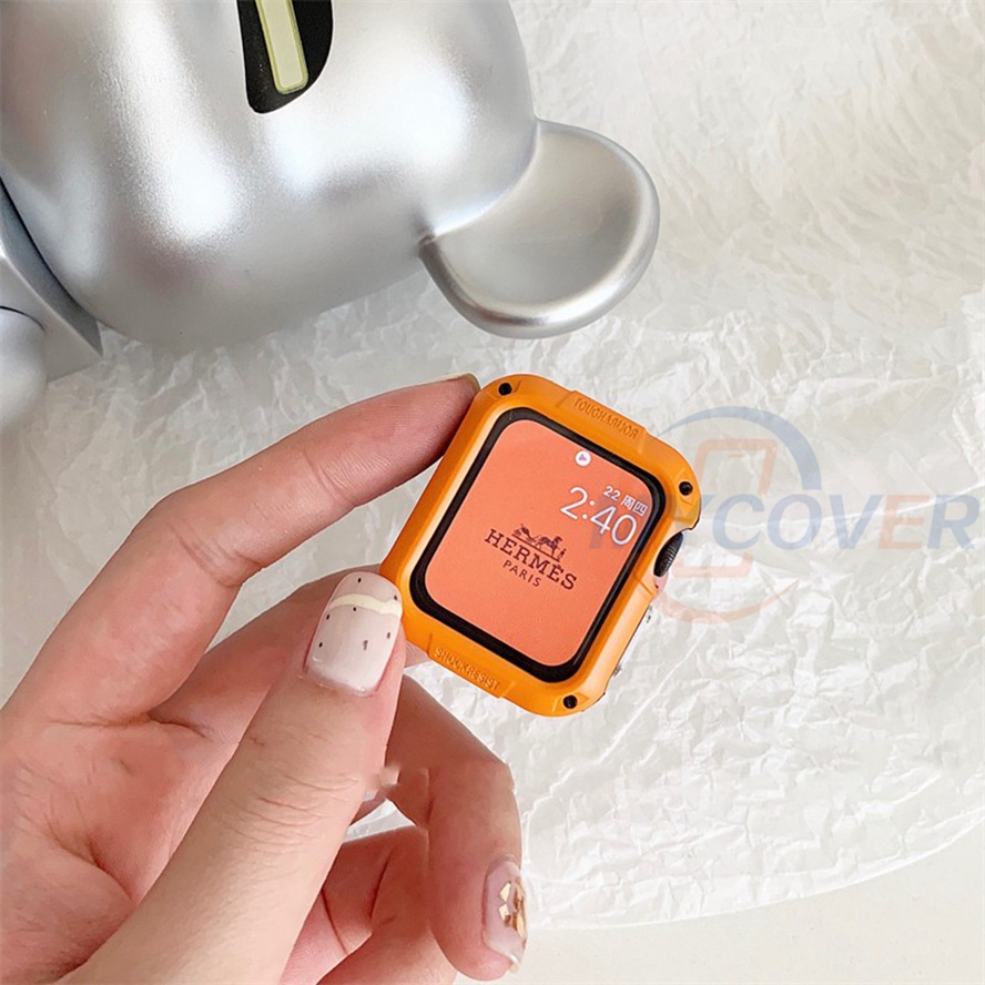 Ốp Bảo Vệ Bằng Silicone Dành Cho Đồng Hồ Thông Minh Series Ultra 8 7 6 SE 5 4 3 2 1 Size 49mm 45mm 41mm 44mm 40mm 42mm 38mm