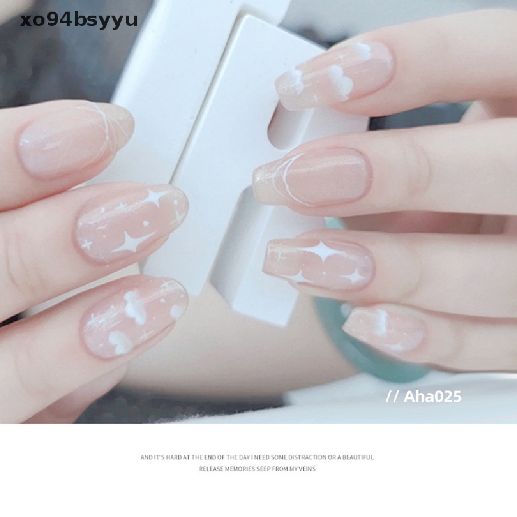 1 Miếng Dán Trang Trí Móng Tay Hình Đám Mây Trắng Siêu Mỏng xo94bsyyu