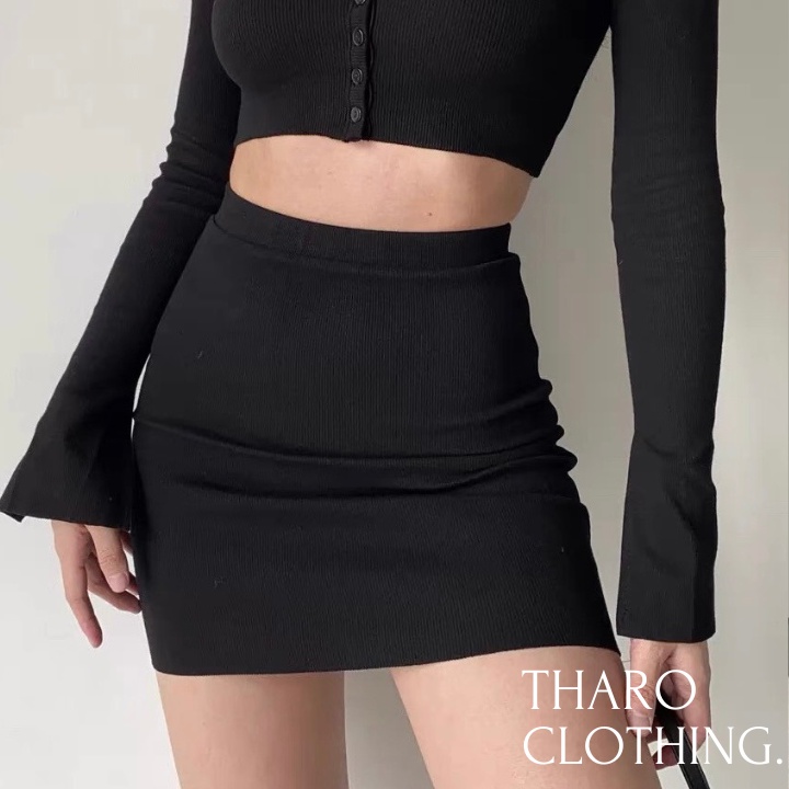 [Mã FAHOLIDAY giảm đến 50k đơn từ 99k] Chân Váy Chữ A Dáng Ôm, Tôn Dáng ( Có Quần Trong ) - Tharo Clothing [VAY000003]