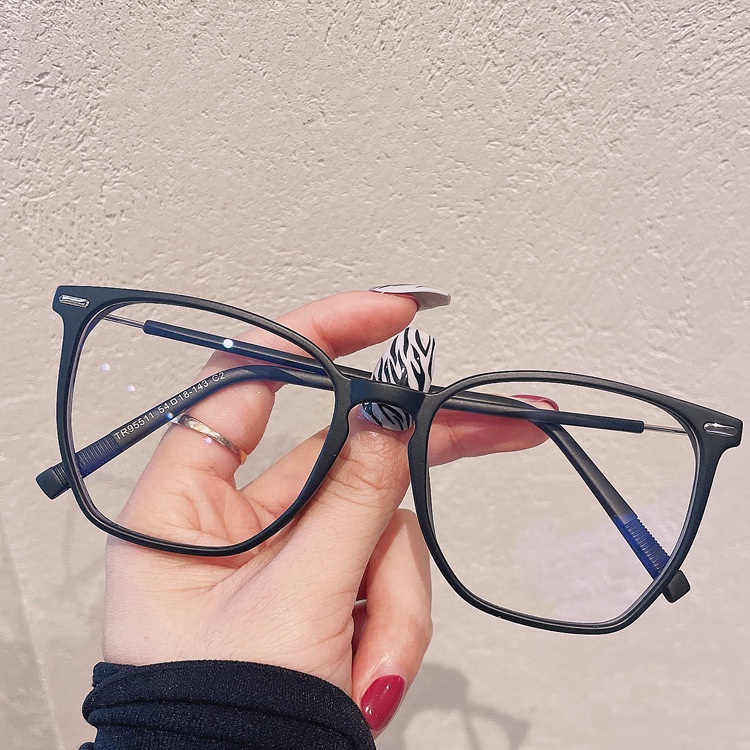 Gọng Kính TR90 Đính Đinh Tán Phong Cách retro Hàn Quốc