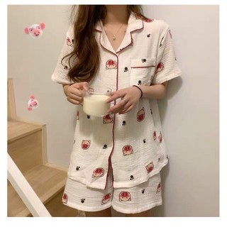 (Order 7-10 ngày) Bộ quần áo pijama lợn ỉn (kèm ảnh thật)