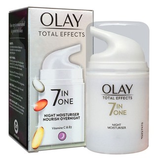 Kem dưỡng da chống lão hóa ban đêm Olay Total Effects 7in1 (Hàng UK)