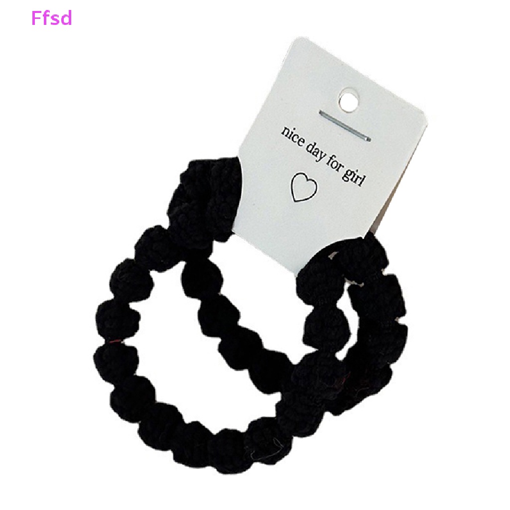 Bộ 2 Dây Cột Tóc Dạng Xoắn Đơn Giản Thời Trang Thu Đông Cho Nữ