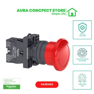 Nút nhấn khẩn cấp ø22, xoay nhả xa2 - schneider