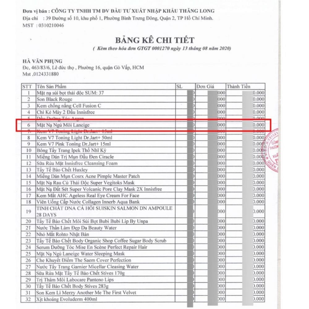 Ủ Môi , Mặt Nạ Ngủ Môi Hàn Quốc Laneige Lip Sleeping Mask Berry 20g - Myphamhienduc