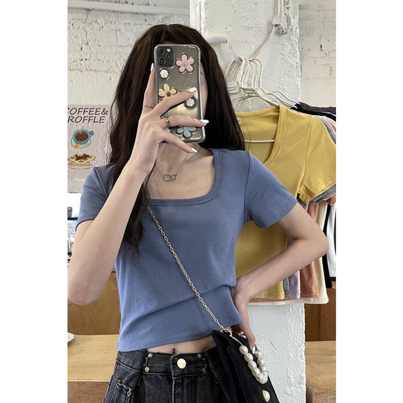 Áo thun NRVP ngắn tay dáng ôm thời trang cho nữ