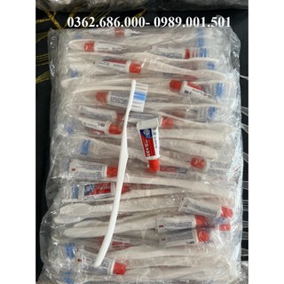 100 set Bàn chải du lịch có kem giá rẻ dùng trong nhà nghỉ, homstay, du lịch