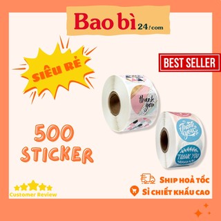 XẢ HÀNG Cuộn 500 stick dán nhãn dễ thương