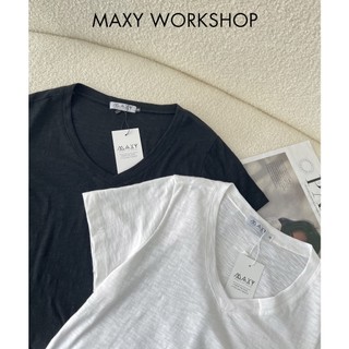 Áo thun cổ tim V neck basic tee Maxy Workshop