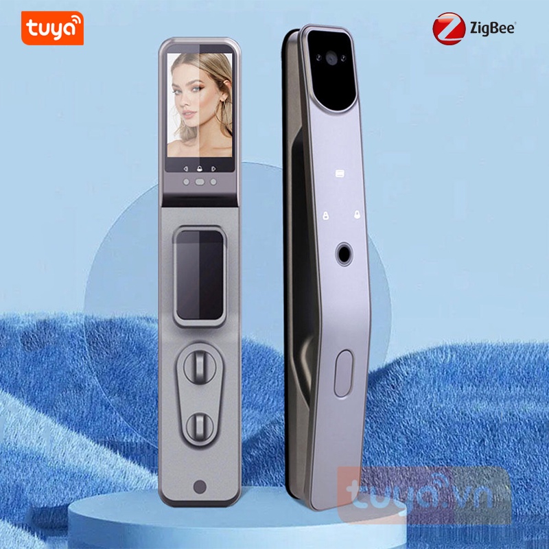 Khóa Cửa Zigbee Thông Minh Face ID Cao Cấp Điều Khiển Qua App Tuya SHP-DLZ5