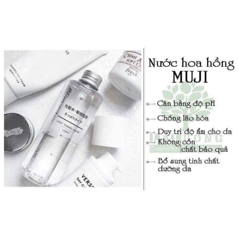 Nước Hoa Hồng Muji Light Toning Water Light se khít lỗ chân lông 200ml Nhật Bản | BigBuy360 - bigbuy360.vn