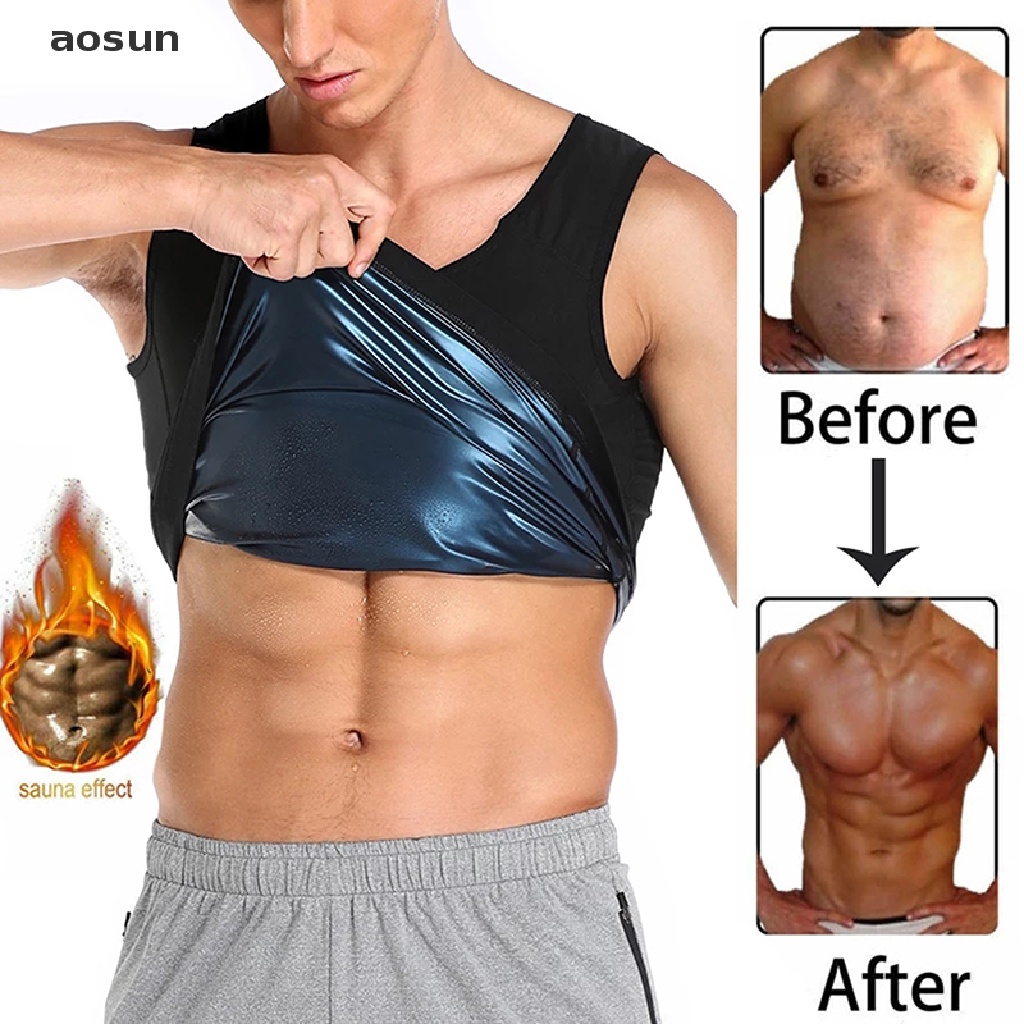Aosun Áo Sát Nách Tập Yoga Đốt Cháy Mỡ Thừa Định Hình Cơ Thể Cho Nam EN