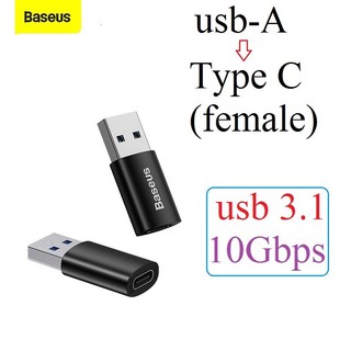 Đầu chuyển usb sang type c tốc độ cao baseus ingenuity series mini otg gen2 (usb-a 3.1 full size to type c, 10gbps high