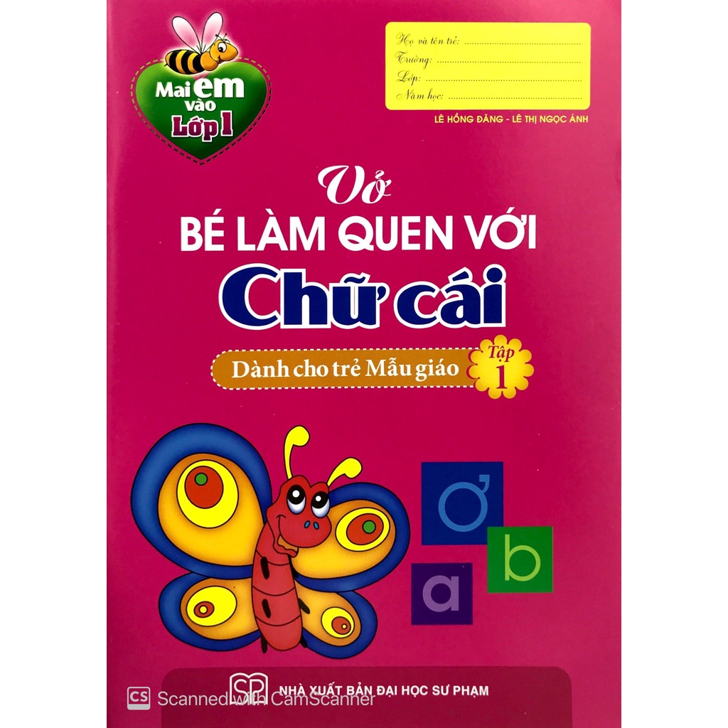 Sách_Mai Em Vào Lớp 1 - Vở Bé Làm Quen Với Chữ Cái