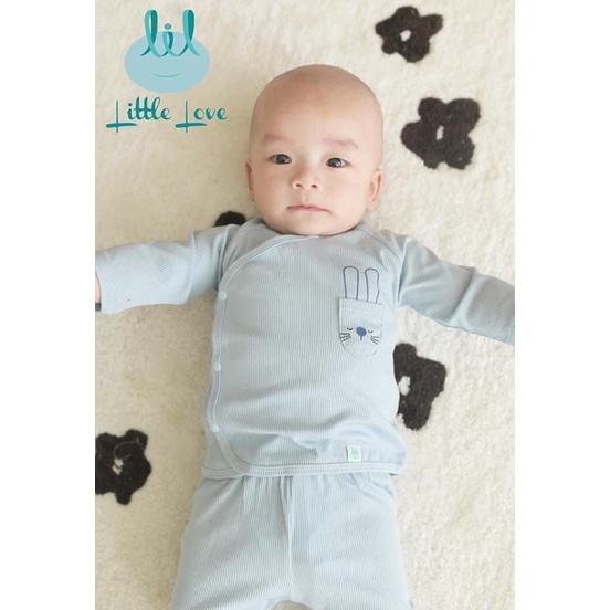 LITTLE LOVE - Bộ sơ sinh cho bé vải tăm tre mềm mại hãng Little Love