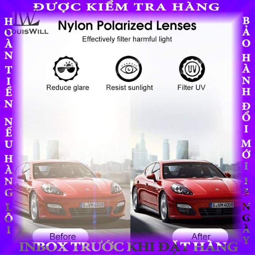 Kính Chống Nắng Phân Cực Chống Tia UV400 Hiệu LouisWill Phong Cách Cổ Điển Dành Cho Nam Và Nữ trantu