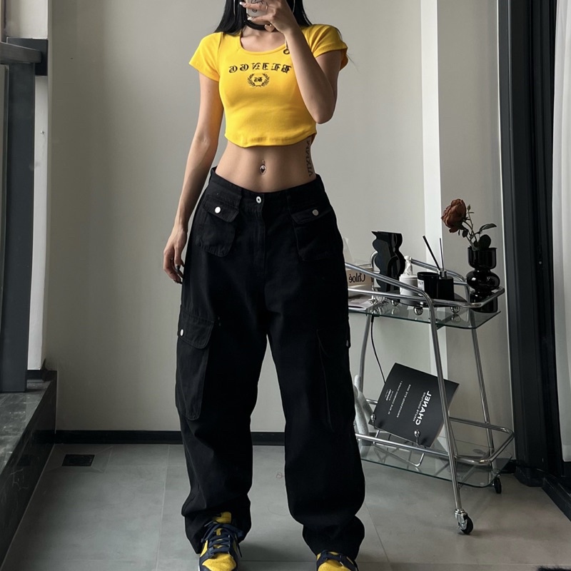 Cargo Pants Quần Kaki Túi Hộp Rộng