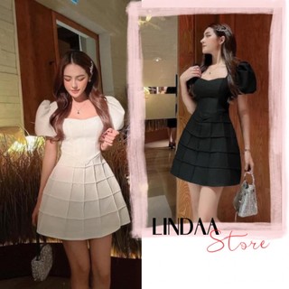 ĐẦM DỰ TIỆC CỔ TIM TÙNG Ô VUÔNG XIA DRESS