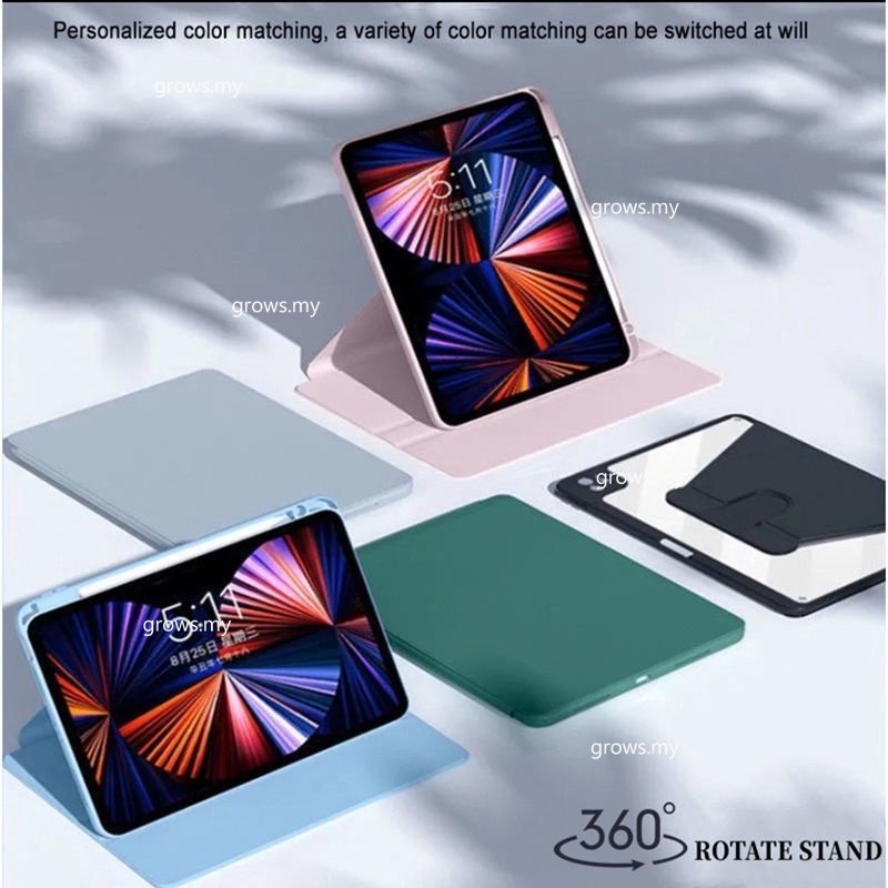 Ốp Máy Tính Bảng Acrylic Chống Bẻ Cong 360 Độ Mẫu Mới Cho Ipad Pro 11 2022 6th 10.9 10th Air 5 4 3 10.2 9th 8th 7th Mini 6 9.7 10.5