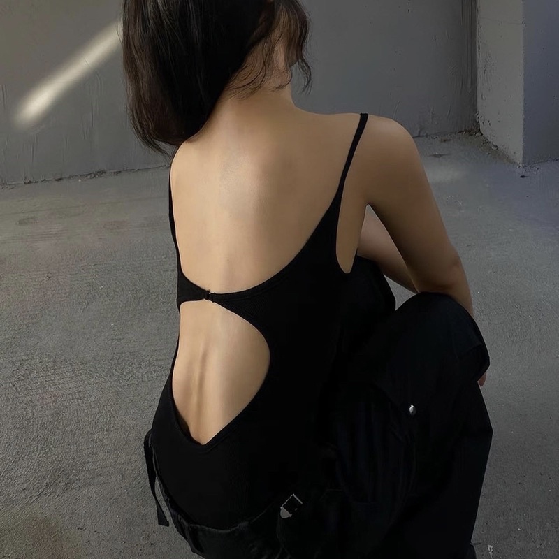 [Hàng có sẵn] bodysuit hai dây hở lưng siêu sexy | BigBuy360 - bigbuy360.vn