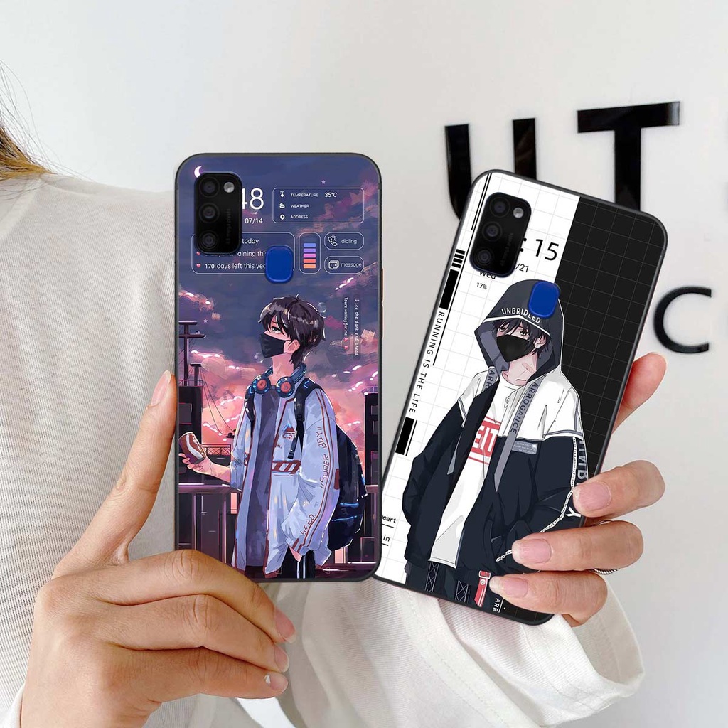Ốp lưng Samsung M21 / M30s hình anime boy girl phong cách thời trang, ốp rẻ đẹp