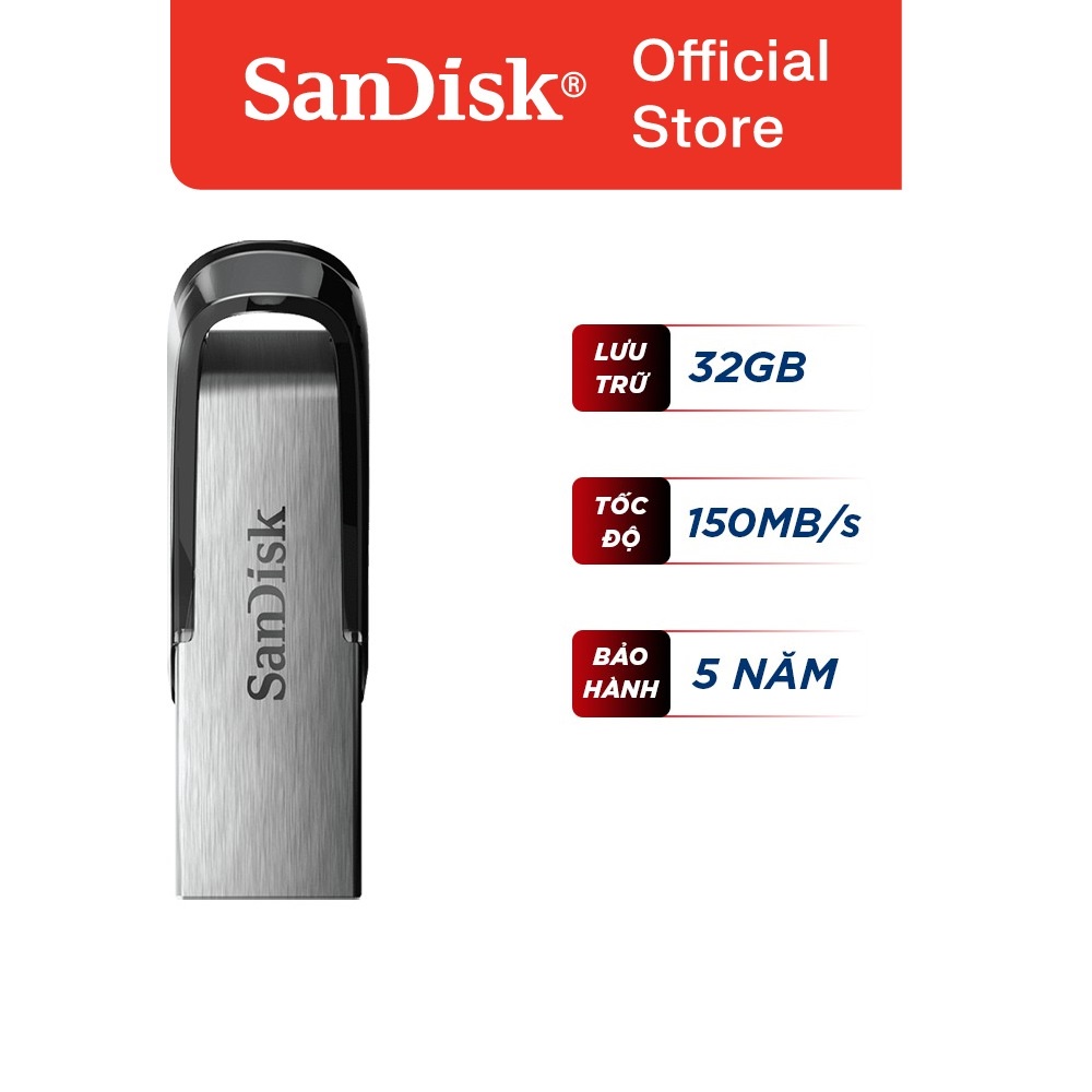 USB SanDisk Ultra Flair CZ73 32GB USB 3.0 Flash Drive tốc độ cao upto 150MB/s