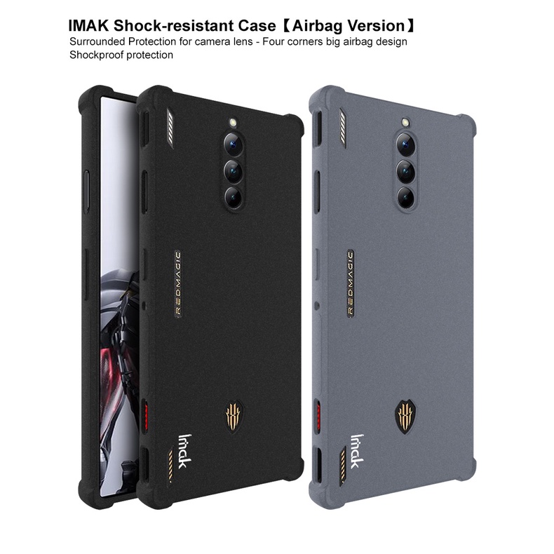 Ốp Điện Thoại Silicon TPU Mềm Đen Nhám Chống Sốc Cho ZTE Red Magic 8 Pro Plus 5G Red Magic8 Pro 5G