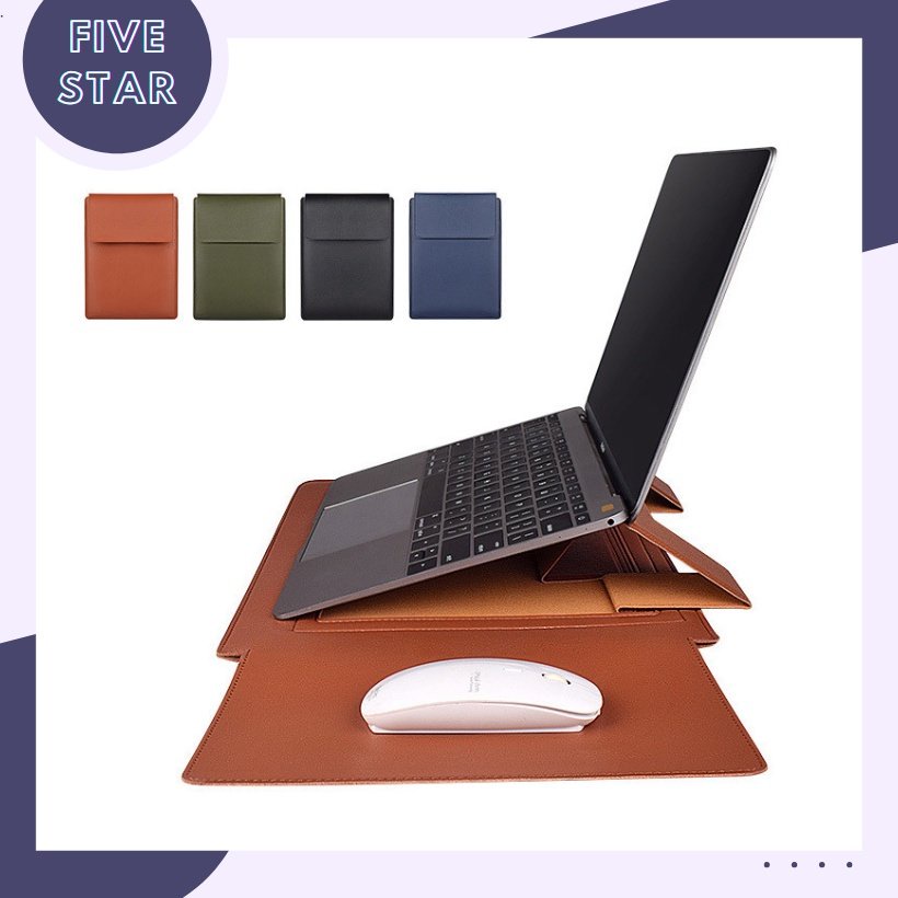 Túi chống sốc bao da Laptop / Macbook cao cấp 13,3 inch PU05 - Bảo Hành 1 Năm I Đựng Bao Da Nam Nữ II 2022