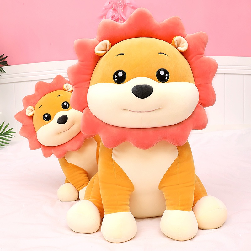 GẤU BÔNG SƯ TỬ NGỒI CÓ BỜM HOA SIÊU MỀM MỊN DỄ THƯƠNG  CHẤT VẢI MINISO CO GIÃN 4 CHIỀU CAO CẤP AN TOÀN