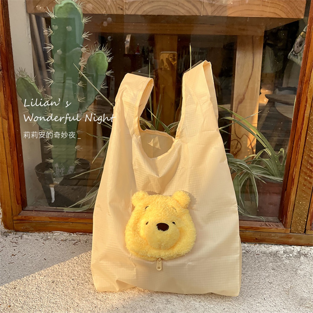 Túi Xách Mua Sắm Cỡ Lớn 29X26 Có Thể Gấp Gọn Phong Cách Hoạt Hình Nhật Bản