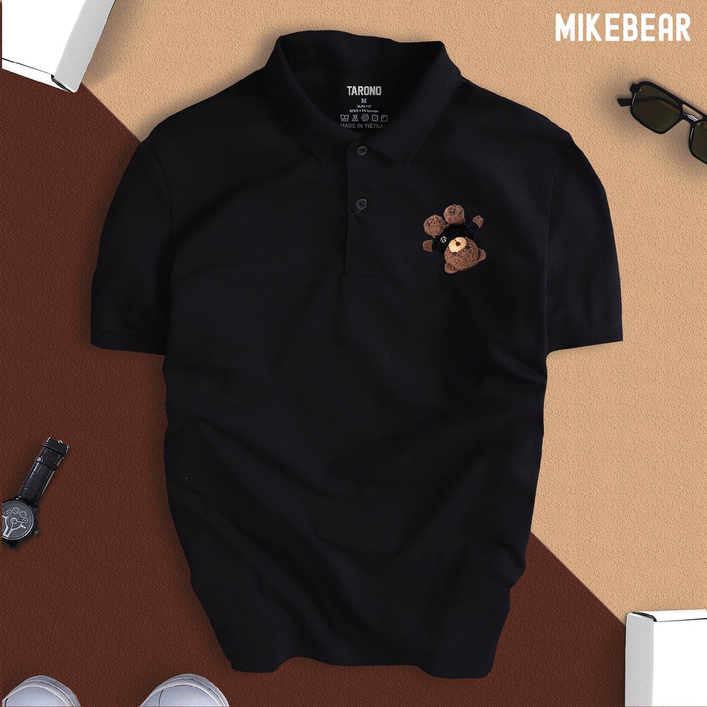 Áo Polo nam nữ Gấu Teddy MIKEBEAR cổ bẻ vải xịn fullbox, trẻ trung, thanh lịch