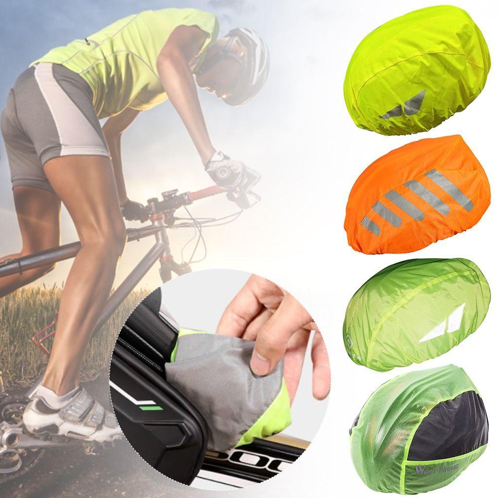 MUVAKO Vỏ Bọc Mũ Bảo Hiểm Vải Oxford Co Giãn Phản Quang Điều Chỉnh Được