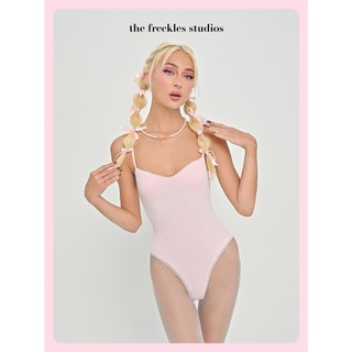 Áo Liền Thân Bodysuit Thun Gân Hai Dây Freckles Studios - Stacey