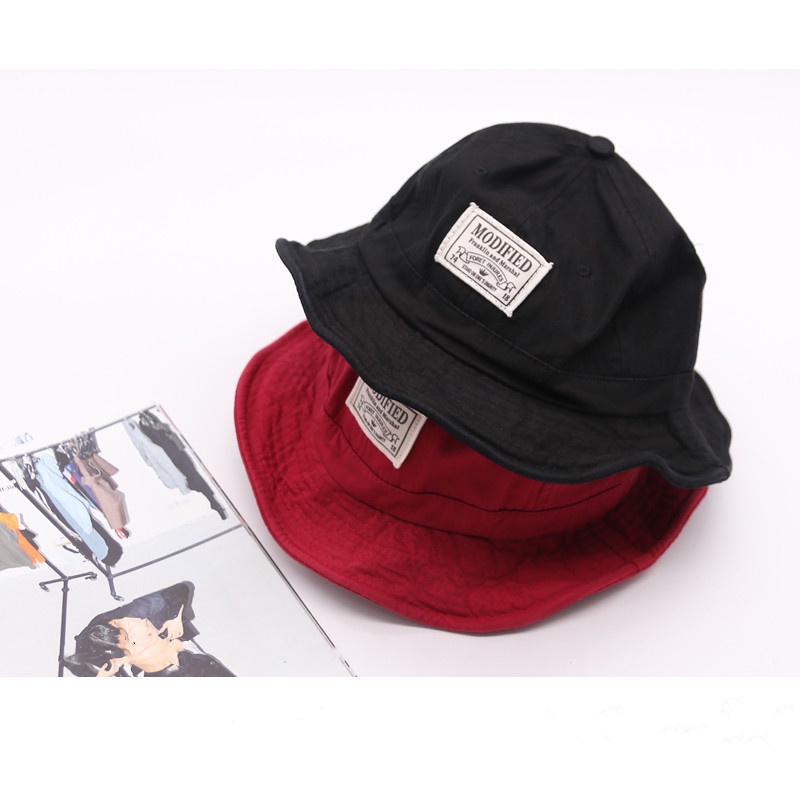 HMH®Mũ lưỡi trai Hàn Quốc mềm mại đơn giản mũ che nắng tag vuông chữ hiện đại mới