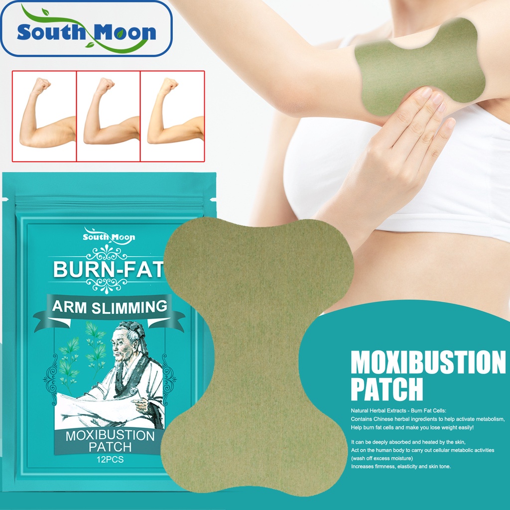 12pcs/pack Sliming Patch Thin Arm Patch Weight Loss Stickers Cellulite Removal Fat Burning Slimming Body Massage Shaping Care Herbal Plaster