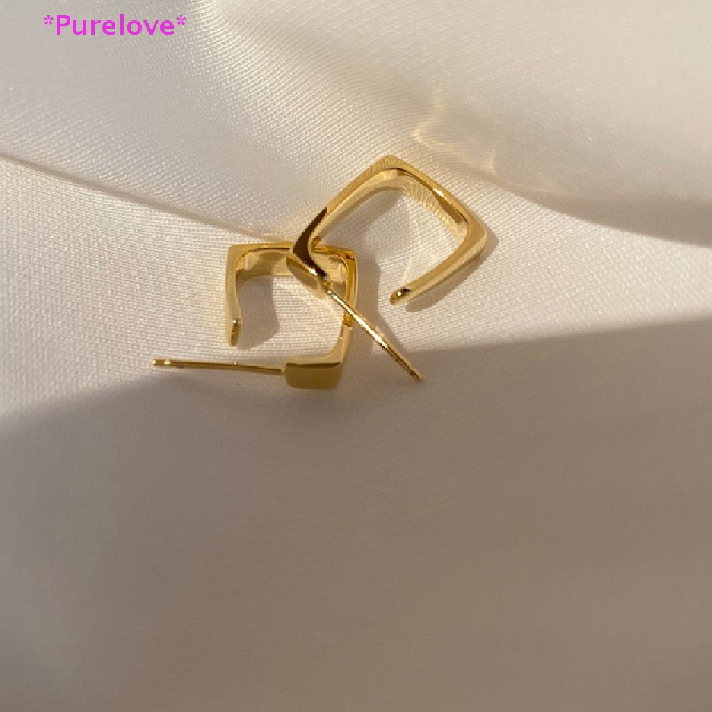 Đôi Khuyên Tai Thép Không Gỉ Đính Đá Thời Trang Cho Nữ Mới