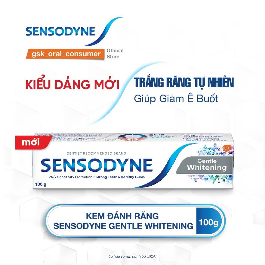 Kem đánh răng Sensodyne Gentle Whitening trắng răng giảm ê buốt tuýp 100g