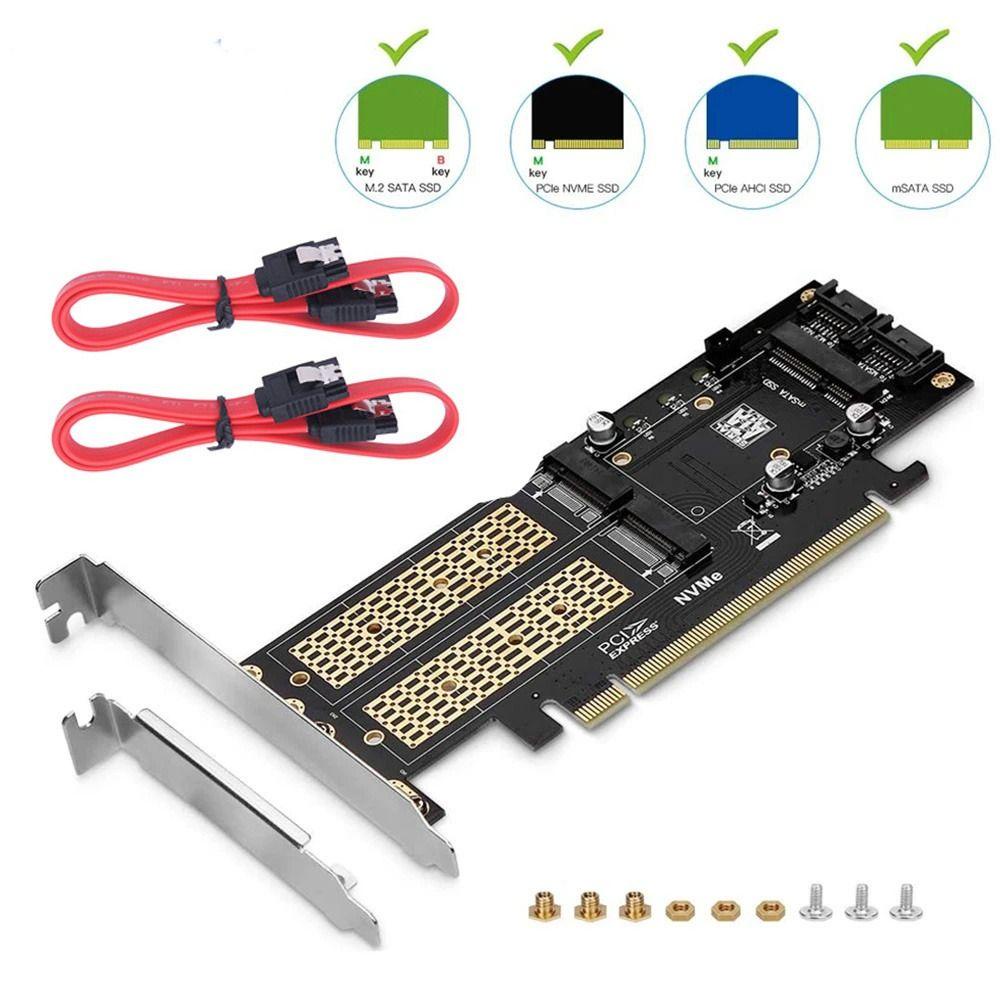 Thẻ giao diện mở rộng MMULCK SSD NGFF phím B+M 16X chuyển đổi NGFF NVMe M.2 sang PCIE cho máy tính