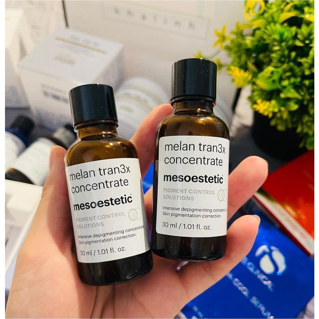 Mesoestetic Melan Tran3x Concentrate 30ml,Serum giảm nám chuyên sâu