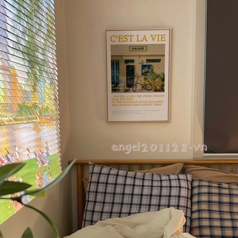 Tranh Treo Tường Phong Cách retro Mỹ Nghệ Thuật Dành Cho Trang Trí Phòng Khách