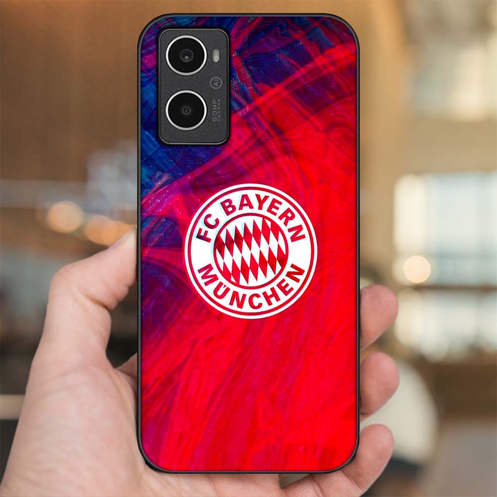 Ốp lưng Oppo A96 4G viền đen in hình CLB Bóng Đá Bayer Munich