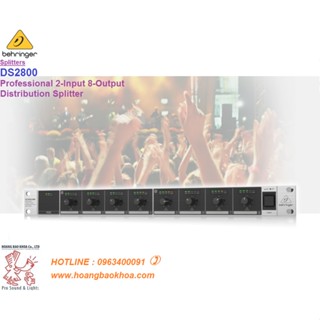 Signal Splitter 2 in 8 out Behringer DS2800 | Bộ Chia 2 in 8 out Behringer DS2800