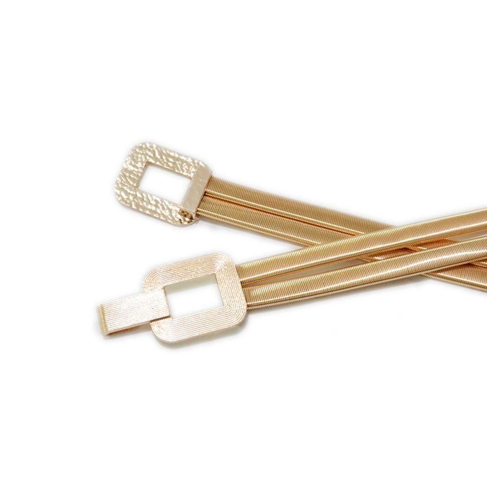 Thắt Lưng Co Giãn Phối Kim Loại Thanh Lịch Dành Cho Nữ