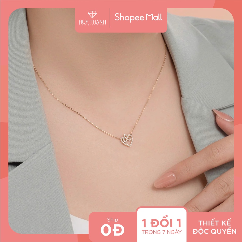 Dây Chuyền Vàng Tây 14k Everlasting Love DCMAMD663 Huy Thanh Jewelry